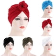 thumbnail image 1 of Sales Today Under $5 Blue Chemo Headwear for Women GIJNRIUIUA Hat Cap Bonnet Turban Wrap Cover Women Muslim Head Caps Skull Cap, 1 of 3