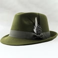 thumbnail image 1 of Sales Today Under $5 Green Cowboy Hat GIJNRIUIUA Hats for Men & Women Wide Brim Hat Panama Dress Hat Fishing Hat, 1 of 3