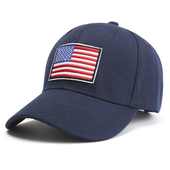 Sales Today Under $5 Navy Baseball Cap GIJNRIUIUA Flag Embroidered Soft Cotton Fitting Cap for Men and Women Fishing Hat