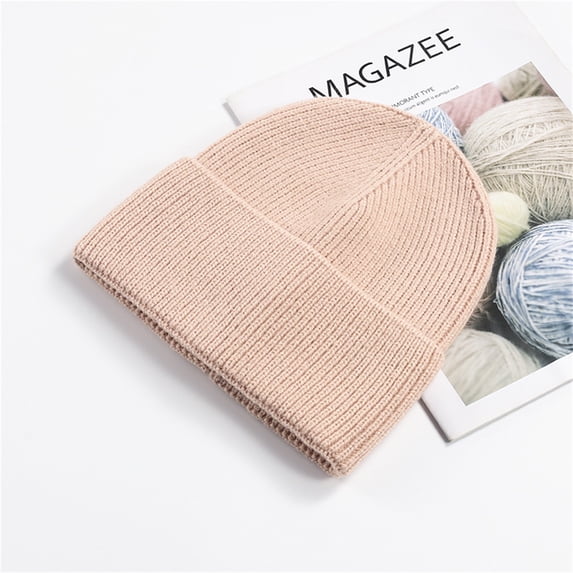 Sales Today Under $5 Pink Winter Hat GIJNRIUIUA Outdoor Knitted Warm Hat Women's Solid Hat Fashion Casual Baseball Caps Hijab Turban