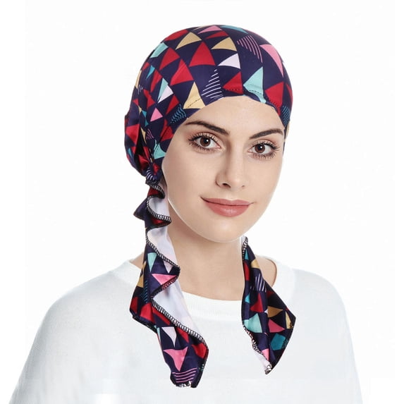 Sales Today Under $5 Red Head Coverings Scarf Headwraps GIJNRIUIUA Womens Casual Printed Head Hat Cap Headwear Muslim Turban Cap Beanie Hat