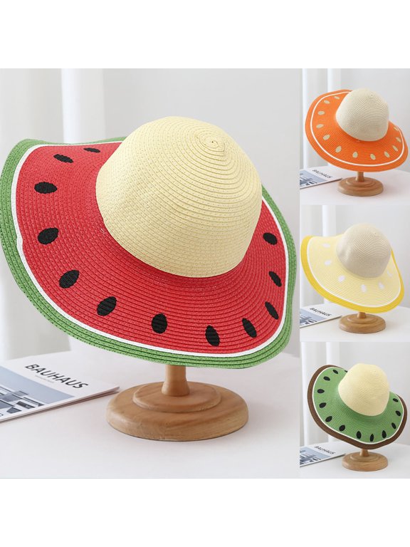 Sales Today Under $5 Watermelon red Sun Hat for Outdoor GIJNRIUIUA Fisherman's Hats Outdoor Pattern Cap Sun Hat Printing Baseball Caps Fishing Cap
