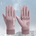 thumbnail image 1 of Sales Today Waterproof Winter Warm Gloves GIJNRIUIUA Under $4 Winter Ski Gloves for Women Windproof Touchscreen Thermal Gloves Warm Thickened with Fleece for Skiingcycling Purple Gloves & Mittens, 1 of 3