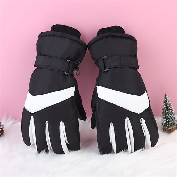Sales Today Winter Waterproof Ski Gloves GIJNRIUIUA Under $7 Winter Gloves Outdoor Adult Men Women Snow Skating Snowboarding Windproof Warm Solid Ski Gloves Silver Gloves & Mittens