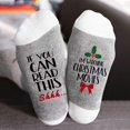 thumbnail image 1 of Sales Today Women Casual Calf Socks Under $2 GIJNRIUIUA White Crew Socks Christmas Socks with Design Featuring Alphabet and Snowman Prints Mid Calf Length and Made of Cotton Calf Socks, 1 of 3