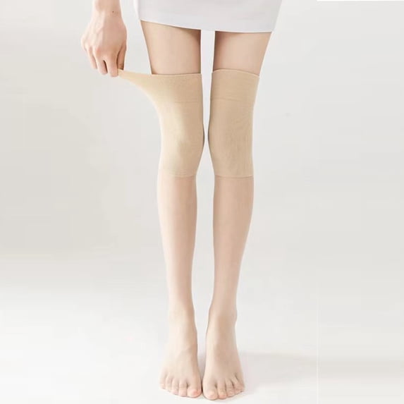 Sales Today Women Knee High Socks Under $2 GIJNRIUIUA Beige Knee-High Socks 1 Pairs Women Fashion Soft Solid Splice Socks Knee High Stockings Summer Socks Silk Stockings Leg Warmers