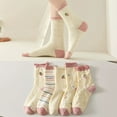 thumbnail image 1 of Sales Today Women's Ankle Socks Under $5 GIJNRIUIUA Pink Crew Socks 5 Pairs White Cute Socks Women's Lace Ruffles Ankle Casual Sock Breathable Mid Tube Socksfloral Socks Ruffle Socks, 1 of 3