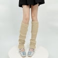 thumbnail image 1 of Sales Today Women's Cotton Knee High Socks Under $6 GIJNRIUIUA Light Yellow Knee-High Socks Women's Knit Stack Up Socks Over the Knee Extended Yoga Leggings Fitness Socks Tights Leg Warmers, 1 of 5