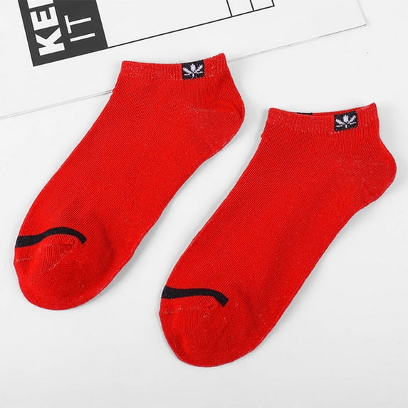 Sales Today Womens Low Cut Non Slip Sock Under $2 GIJNRIUIUA Red Ankle Socks Men New Ultra-Thin Elastic Short Silk Little Pineapple Heap Stockings Crew Socks