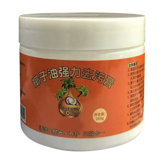 SalesTunhigl Household Coconuts Oil Strong Oil Removal Cream Clear Bathroom Toilet Floor Polishing Household Tile Cleaning Cream