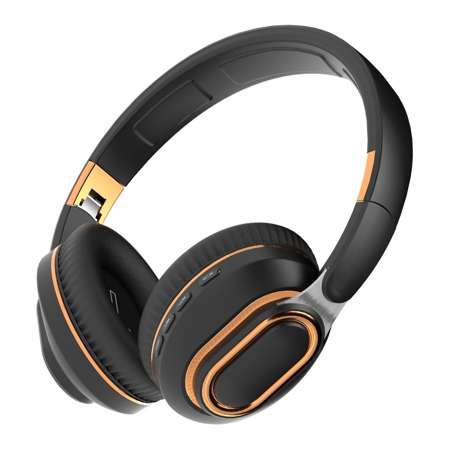 On-Ear Active Noise Cancelling Wireless Bluetooth Headphones, 60 Hr Battery, Microphone, Works with iPhone Android