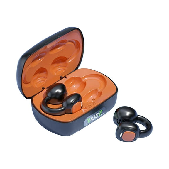 Open Ear Headphones Wireless Bluetooth 5.3 Earbuds, 40H Playtime with Digital Display, HiFi Stereo, ENC Clear Calls, Lightweight & IPX5 Waterproof Sports Earphones for Running
