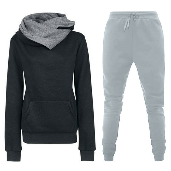 Turilly Women's Coats and Jackets Women's Fashion Fall Winter Outfits Sports Tracksuits Long Sleeve Pullover Hoodies Pants Suit