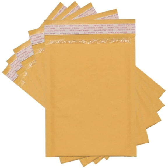Sales4Less #6 Kraft Bubble Mailers 12.5X19 Inches Shipping Padded Envelopes Self Seal Waterproof Cushioned Mailer 10 Pack