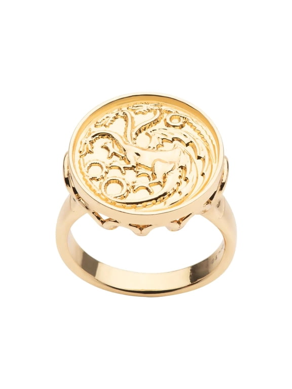 LLC Game of Thrones House of the Dragon Targaryen Sigil King Ring | Size 8 Unisex
