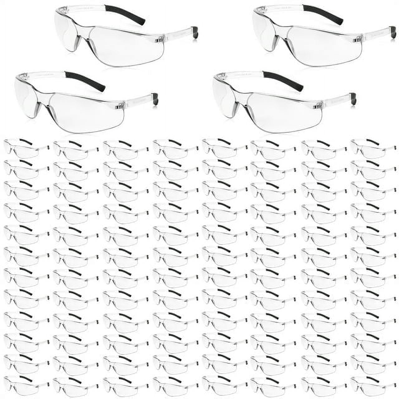 Salfboy 100 Packs Safety Glasses ANSI Z87.1 Safety Glasses Bulk with