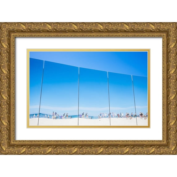 Salgado Gispert, Gloria 32x22 Gold Ornate Wood Framed with Double Matting Museum Art Print Titled - It Is Summer Down Under