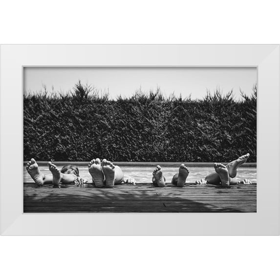 Salgado Gispert, Gloria 32x22 White Modern Wood Framed Museum Art Print Titled - Tardes Destiu