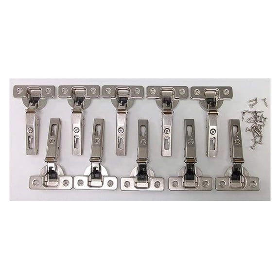 Salice 1/2" Overlay 105 Degree Soft Close Hinges, Pack of 10, Modern/Contemporary Style