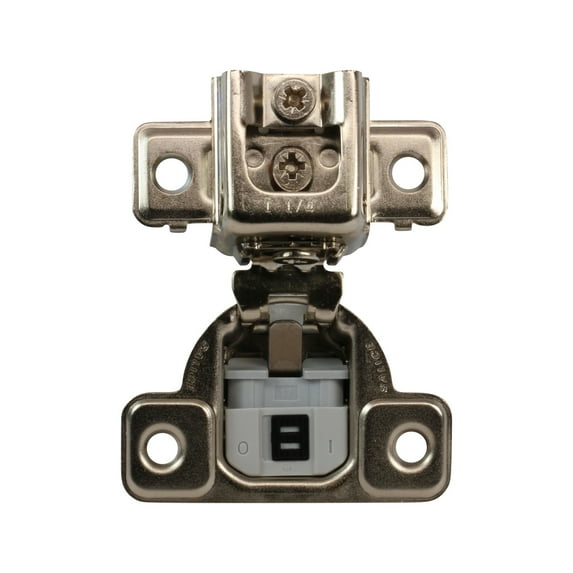 Salice 106 Degree 1-1/4" Overlay, Silentia Soft Close Screw-On Face Frame Hinge with 3 Cams