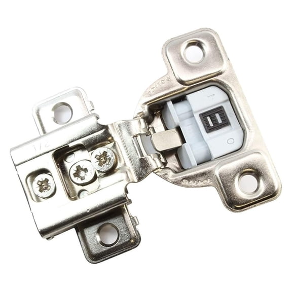 Salice 106 Degree Silentia E-Centhree 1/2" Overlay Screw On Soft Close Cabinet Hinge with 3 Cam Adjustment CUP37D9R (10 Pack)