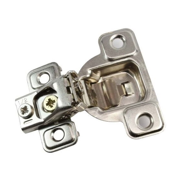 Salice 2-Pack 106 Degree 3/4" Overlay, Excenthree Face Frame Hinge with 3 Cam Adjustment, Nickel Finish