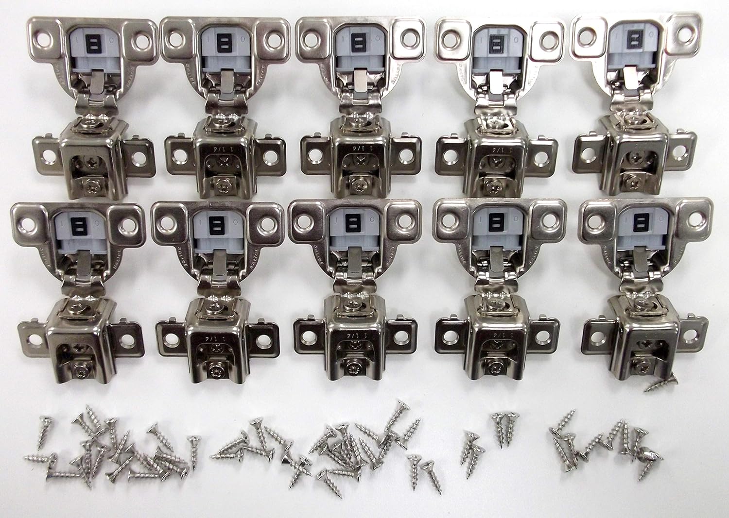 Salice Compact Soft Close 11/4" Overlay Hinge Pack Of 10 Hinges With