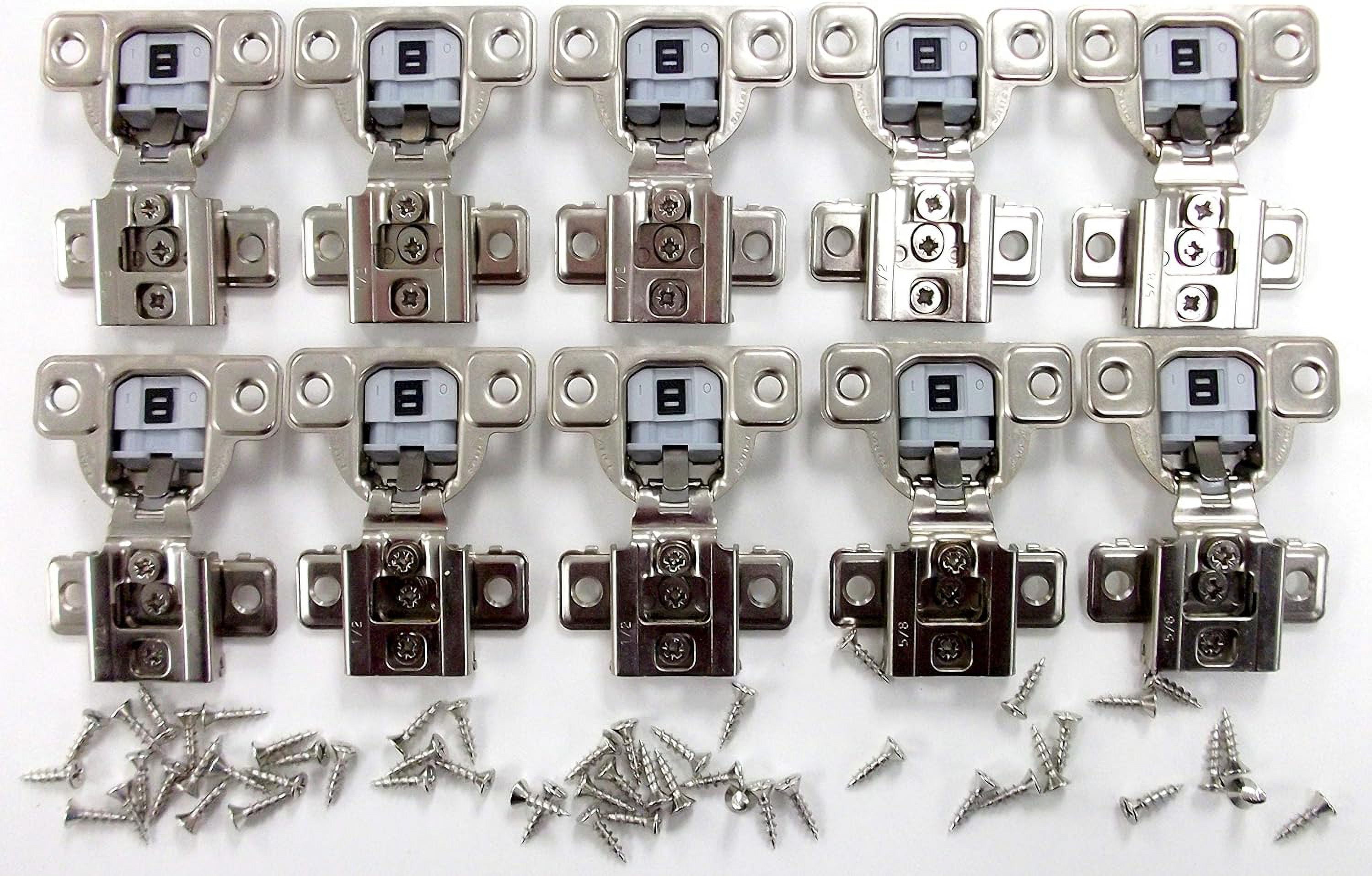 Salice Compact Soft Close 1/2" Overlay Hinge Pack Of 10 Hinges With