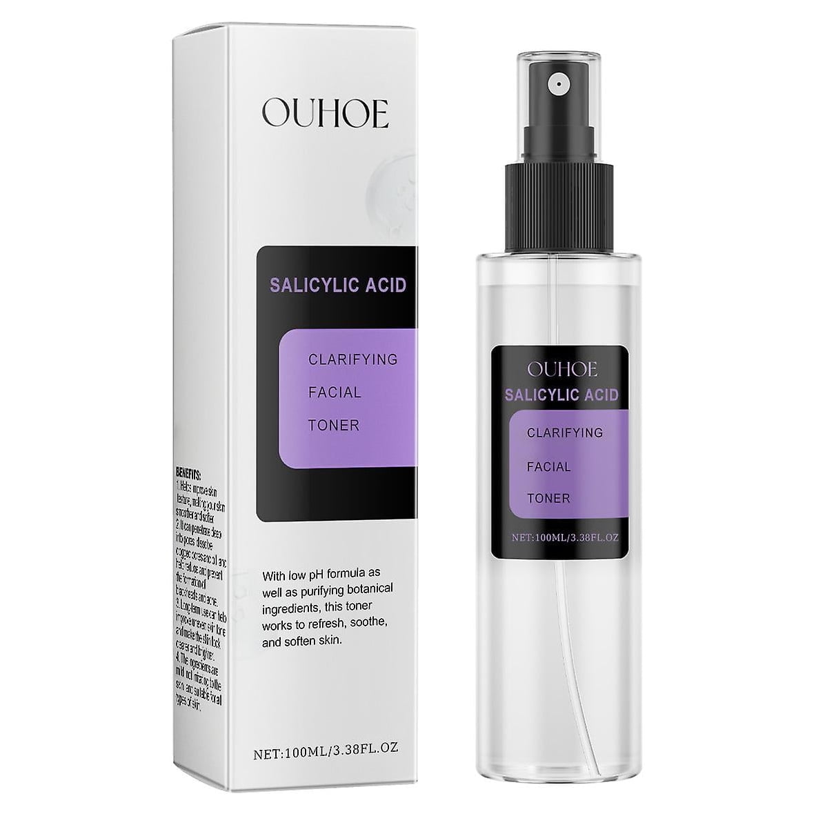 Salicylic Acid Clarifying Facial Toner, AHA/BHA Treatment Toner, Facial