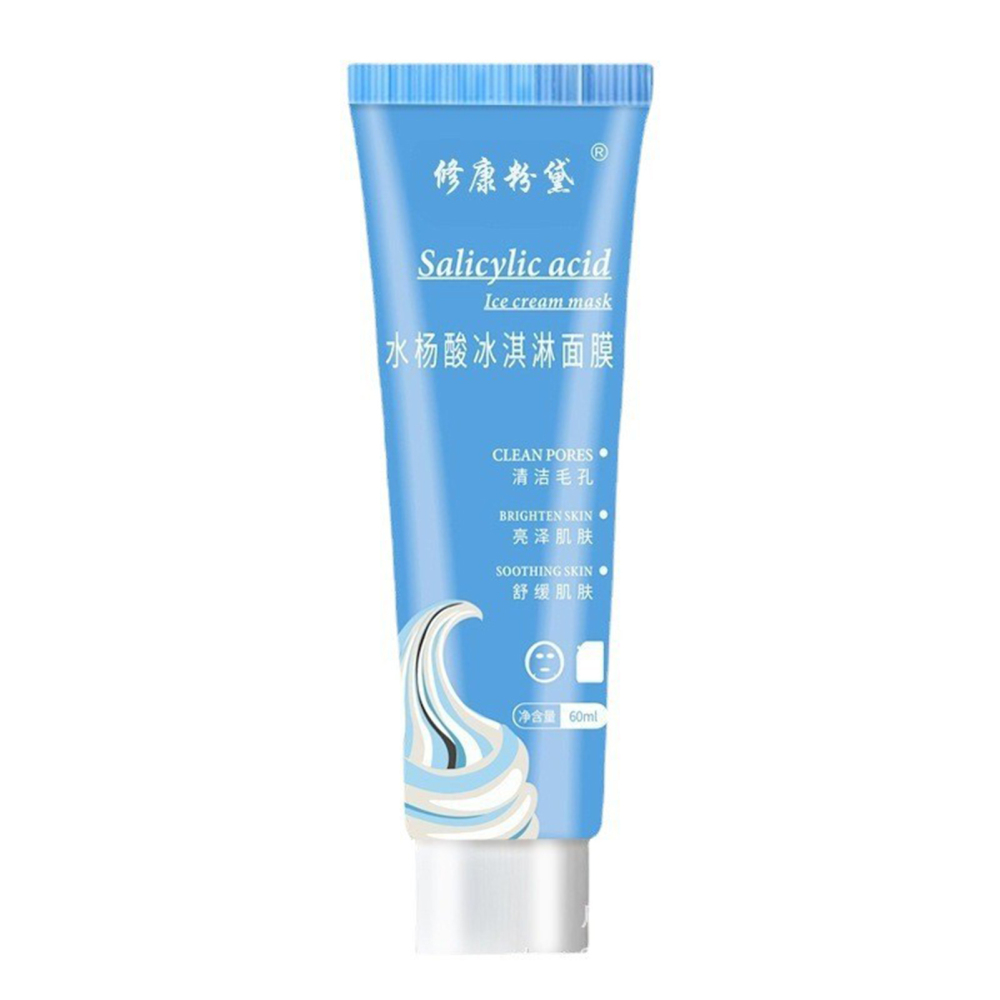 Salicylic Acid Ice Cream Facial Mask Helps Control Face Oil Shrink Pores Suitable for Dry and