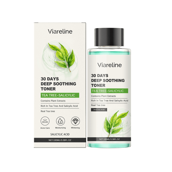 Salicylic Acid Toner for Oily Skin, Gentle Moisturizing Daily Face Essence with Glycerin and Tea Tree Extract, Refreshing Wet Compress, Redness Relief