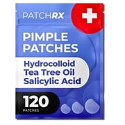 Salicylic Pimple Patches 120 Pack, Salicylic Acid Acne Patches with Tea Tree Oil - Zit Patch and Pimple Stickers for Face for Skin Care - Salicylic Acid Acne Dots Packaging May Vary