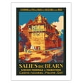 thumbnail image 1 of Salies-de-Béarn France - Spa & Tourism - SNCF French Railway - Vintage Railroad Travel Poster by Rene Roussel c.1930s - Bamboo Fine Art 290gsm Paper (Unframed) 17x22in, 1 of 4