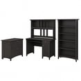 thumbnail image 1 of Salinas Mission Desk with Hutch and Storage in Vintage Black - Engineered Wood, 1 of 7