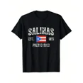 thumbnail image 1 of Salinas Puerto Rico Flag T-Shirt - 100% Cotton Unisex Casual Tee, Black with Puerto Rico Emblem, Short Sleeve, Round Neck, S-XXXL, Perfect for Outdoor & Casual Attire, 1 of 6
