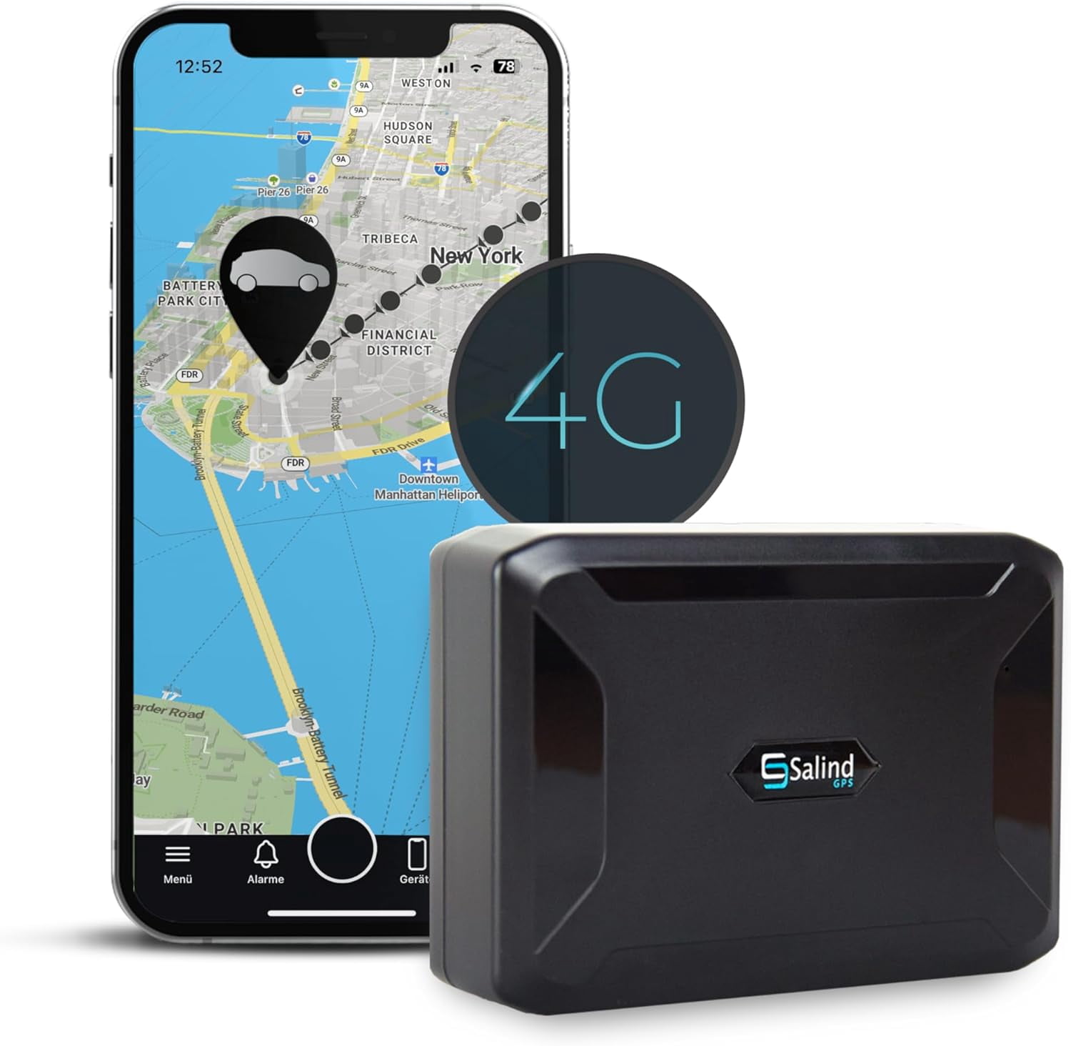 Salind GPS 11 Tracker with Magnet for Vehicles Motorcycles BoatsTrucks and Fleets