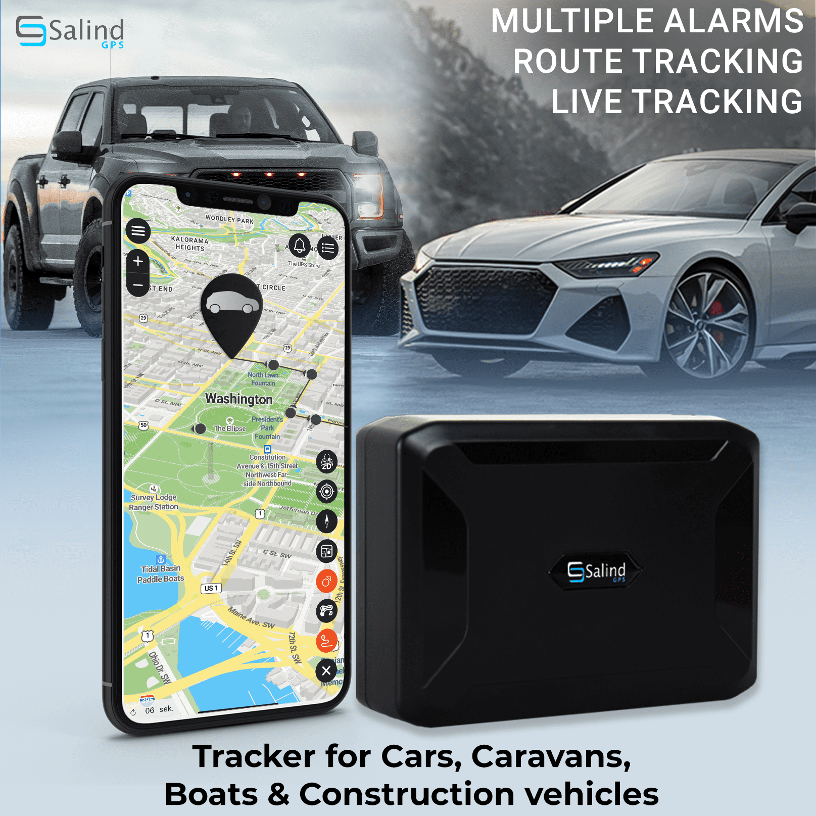 Salind GPS 11 GPS Tracker for Vehicles, Motorcycles, Boats, Trucks