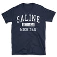thumbnail image 1 of Saline Michigan Classic Established Men's Cotton T-Shirt, 1 of 1