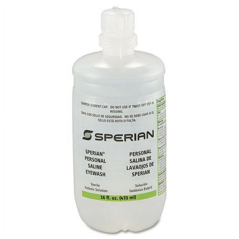 Saline Personal Eyewash Bottles, 16 oz Bottle Saline Personal Eyewash Bottles, 16 oz Bottle