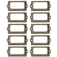 Salinist 12 Metal File Drawer Label Holder with Screws