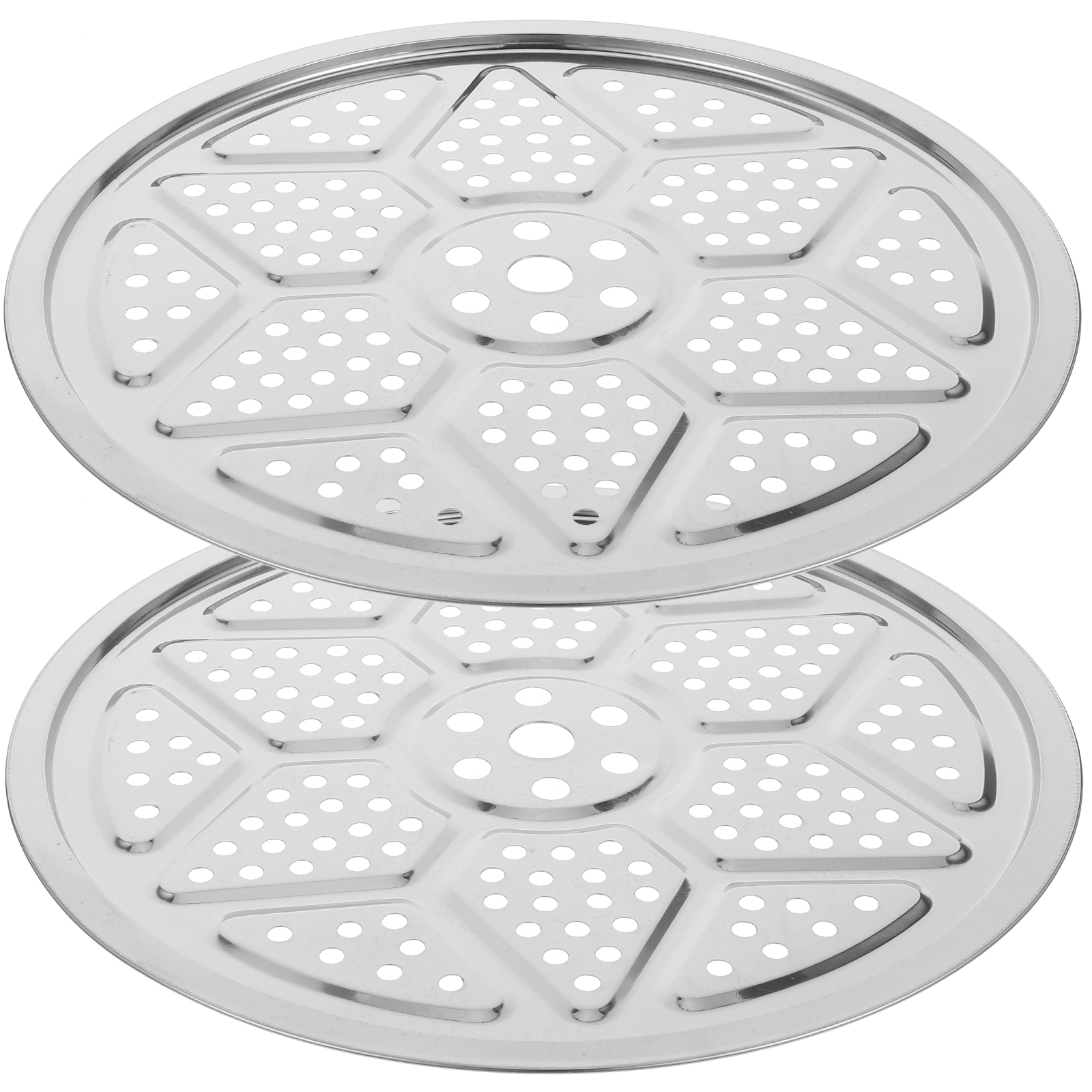 Salinist 2Pcs Reusable Steam Pot Steaming Trays Chinese Food Steamer