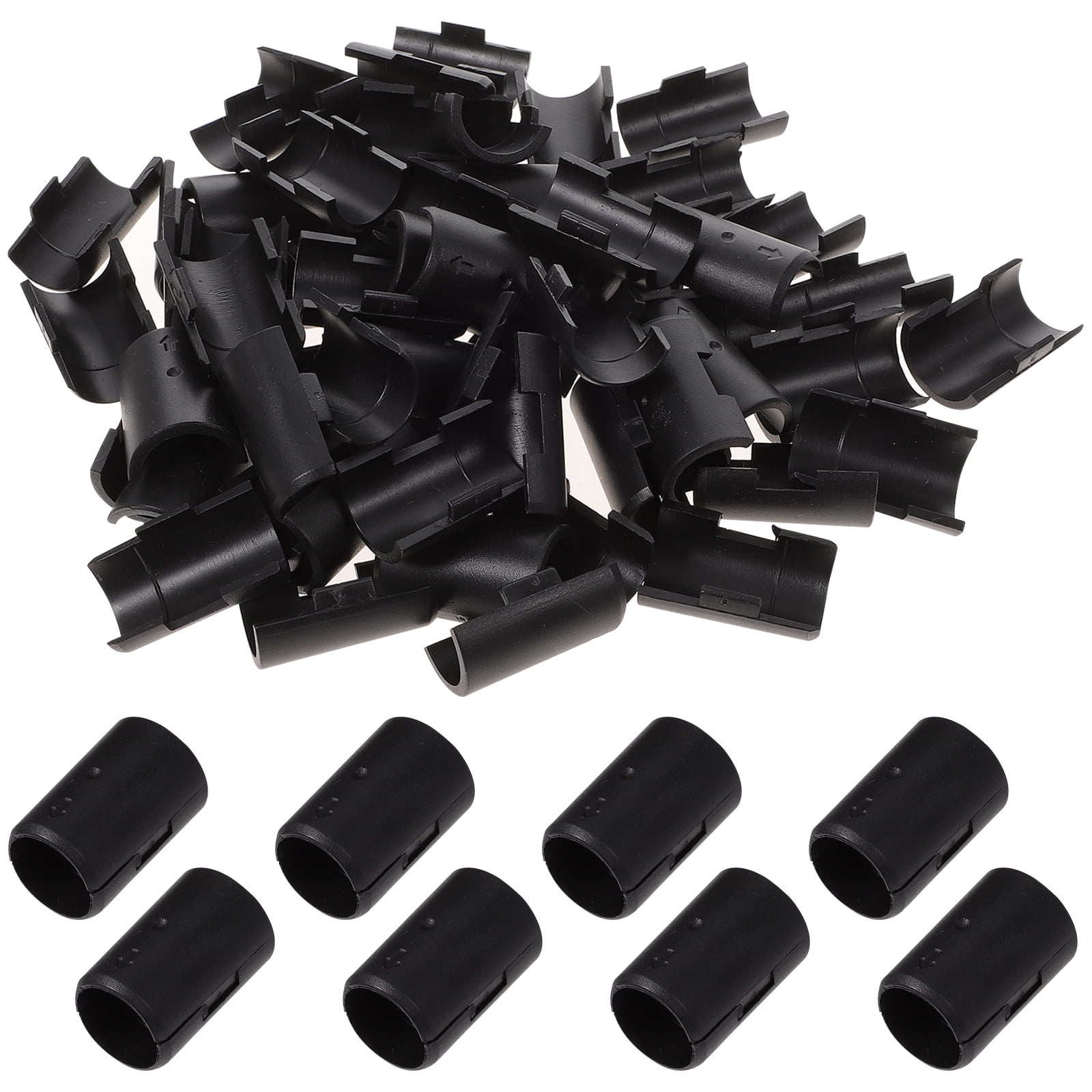 Salinist 32 Pairs of Wire Shelving Lock Clips Plastic Replacements