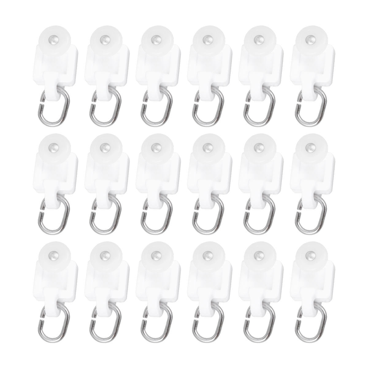 Salinist 50 Curtain Rail Rollers Arca Rail Slider Rod Track Runner RV Window Coverings