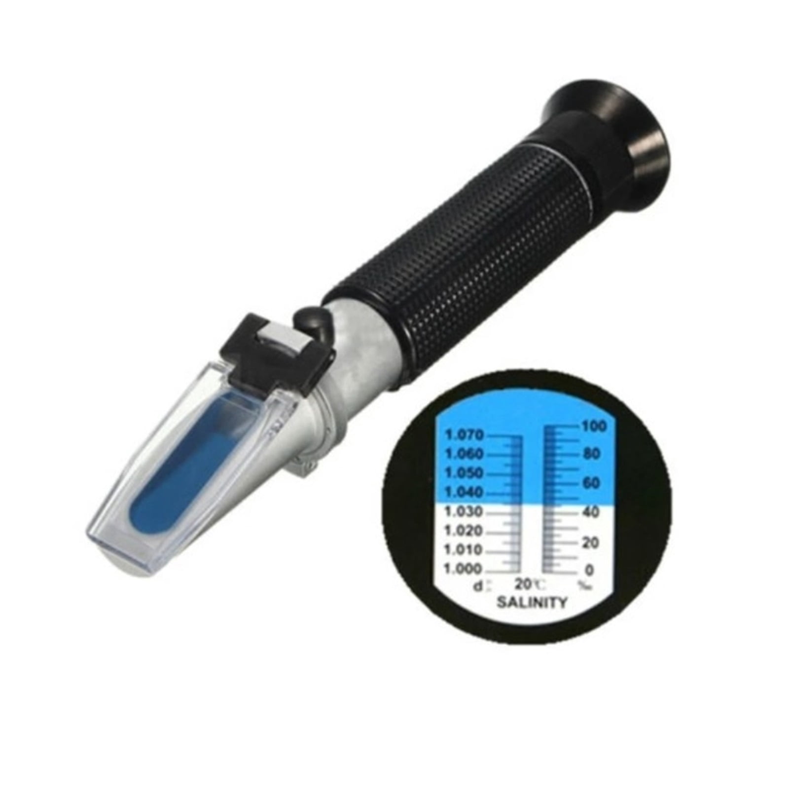 Salinity Refractometer Meter Water Reader Marine 0~100% Salt Aquarium ...