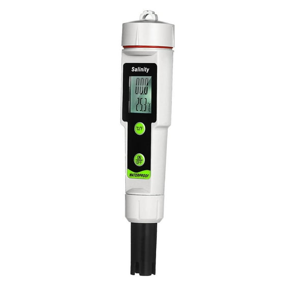 Salinometer Waterproof Salinity Test Pen 2-in-1 Salinity & Temperature Meter Portable Salinity