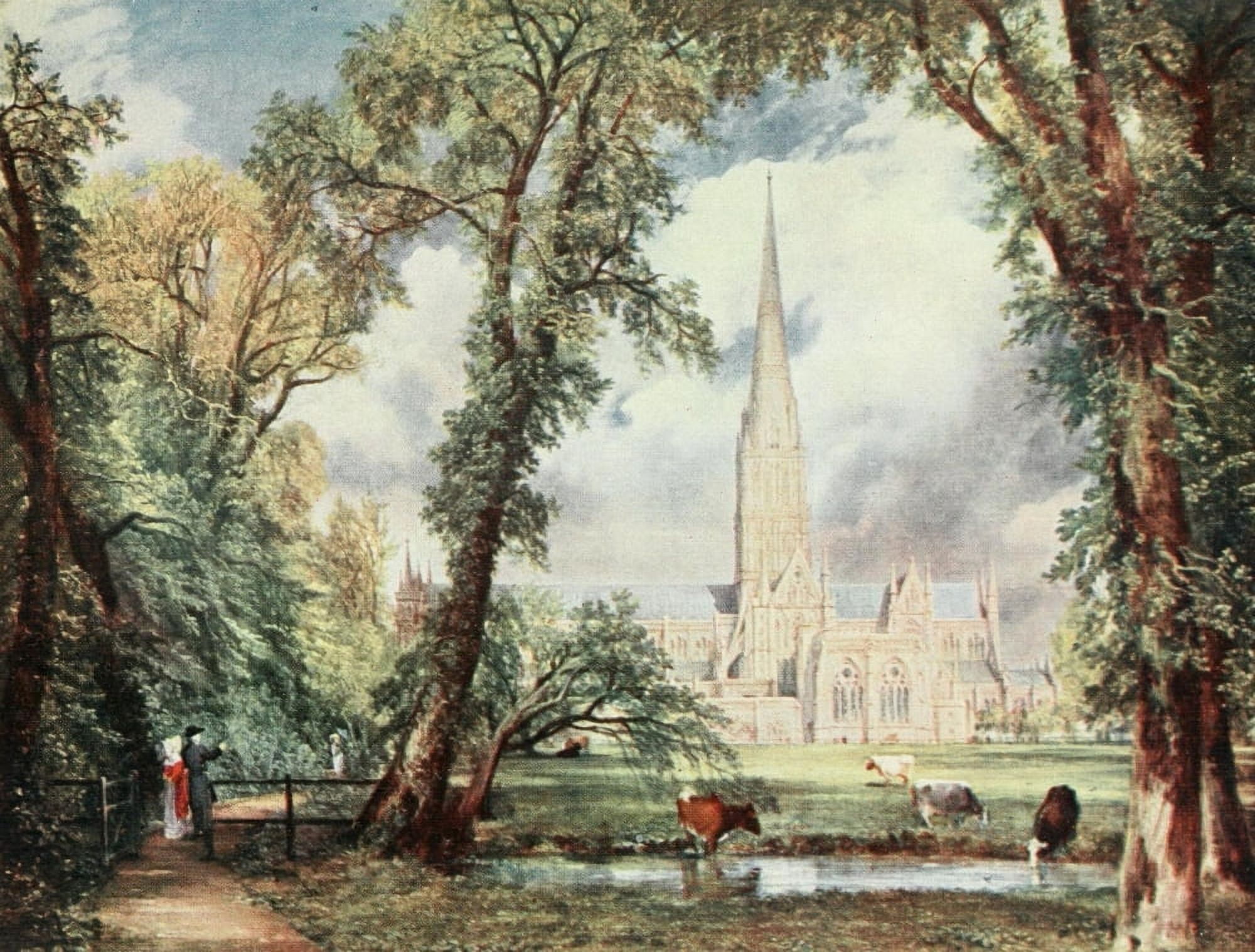 Salisbury Cathedral Constable 1909 Canvas Art - John Constable (18 x 24)