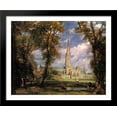 thumbnail image 1 of Salisbury Cathedral from the Bishops' Grounds 34x28 Large Black Wood Framed Print Art by John Constable, 1 of 2