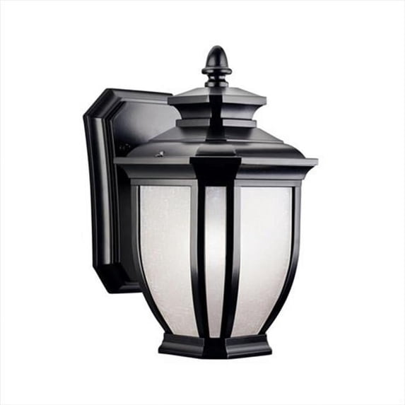Salisbury Outdoor Wall Mount 1 Light Incandescent in Black (Painted)