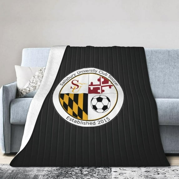 Salisbury- University Fleece Blanket, Very Soft Microfiber Flannel Blanket for Couch Warm and Cozy for All Seasons