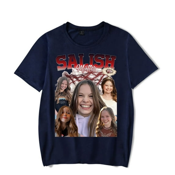 Salish Matter Merch T-shirt Unisex Fashion Trendy Short Sleeved Shirt Sportswear Street Shirt Cool Top